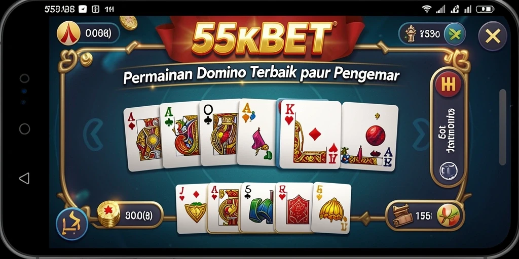 Tangkapan layar gameplay Domino yang menarik di 55KBET.
