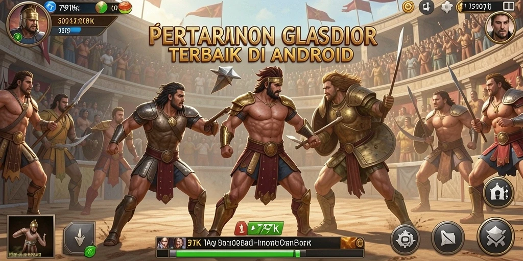 Tangkapan layar dari gameplay 797K menampilkan pertarungan epik di arena penuh aksi.