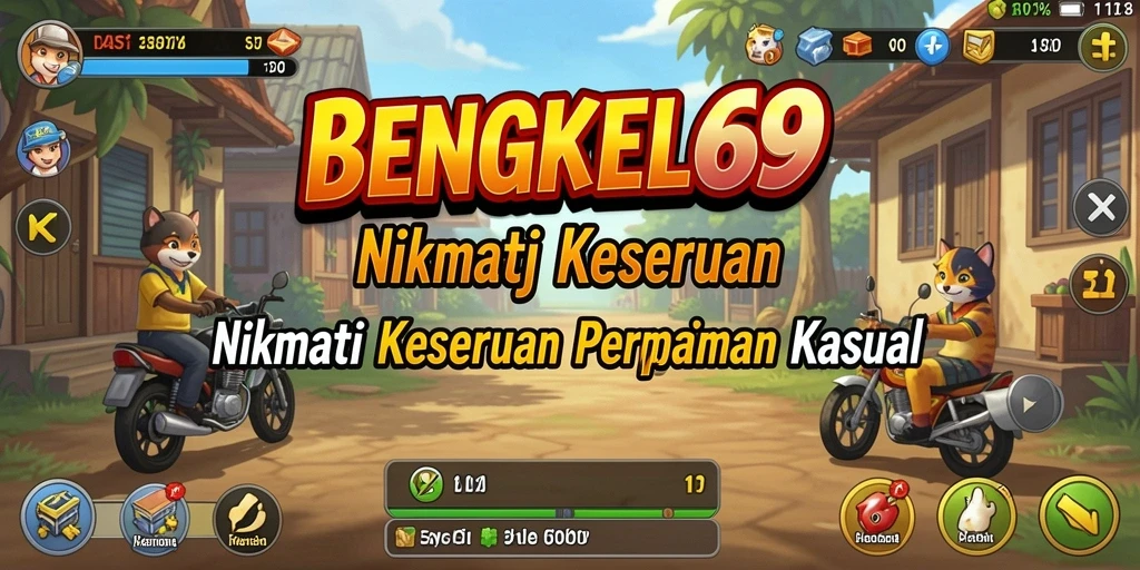 Tangkapan layar dari gameplay BENGKEL69 yang menampilkan keseruan permainan.