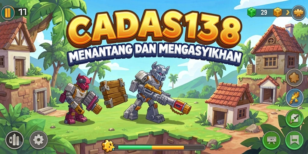 Tampilan gameplay seru dari CADAS138 saat menyelesaikan puzzle.
