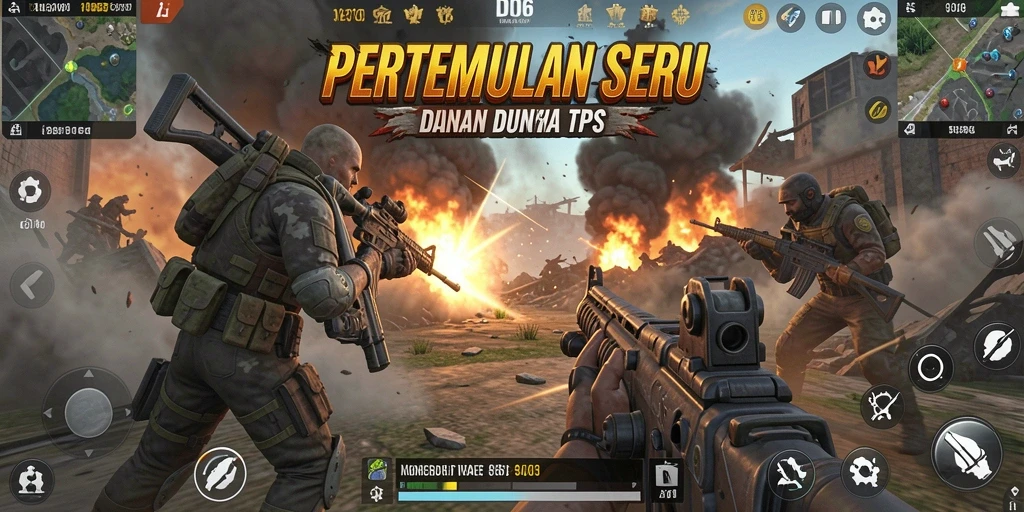 Gameplay seru D06 dalam aksi pertempuran TPS.