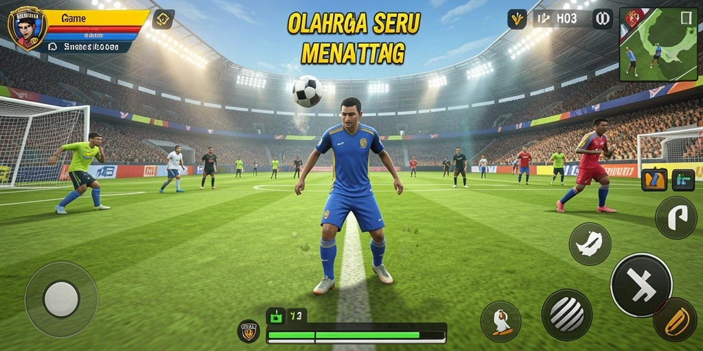 Tangkapan layar H03 menampilkan aksi olahraga yang seru dan grafik menawan.