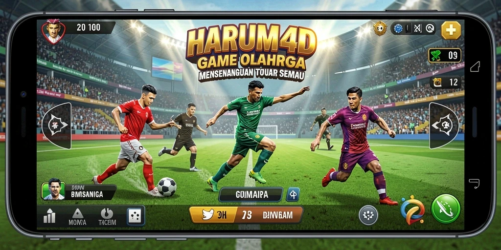 Gameplay HARUM4D yang seru dan kompetitif dalam olahraga.