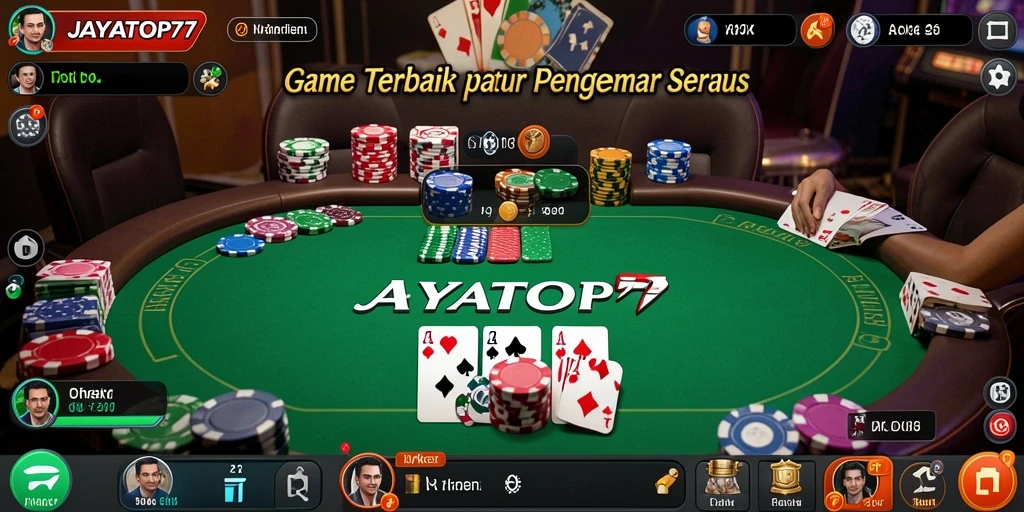 Screenshot utama JAYATOP77 menampilkan pengalaman seru bermain poker.