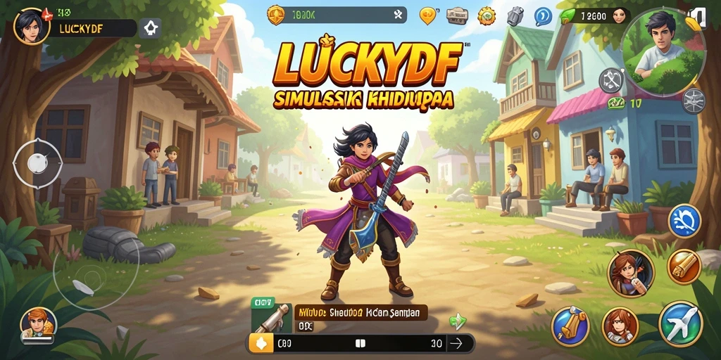 Tampilan gameplay seru dan interaktif dari LUCKYDF.
