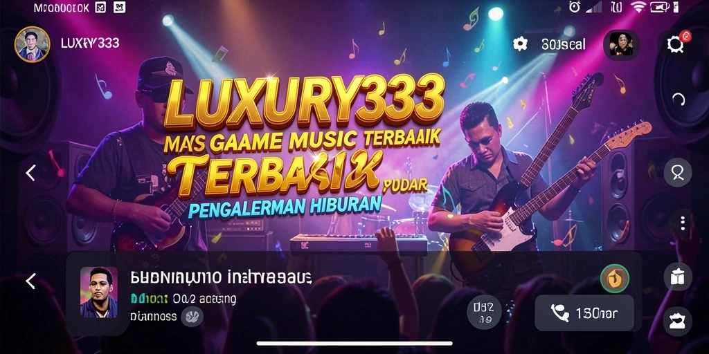 Tampilan gameplay LUXURY333 yang menarik dengan lagu-lagu favorit.