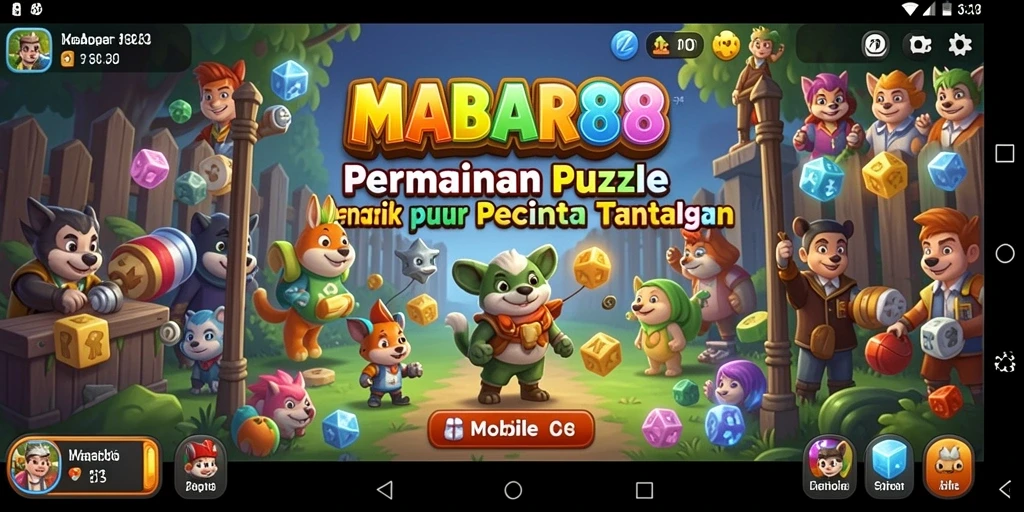 Tampilan gameplay menarik dan penuh warna dari MABAR88.