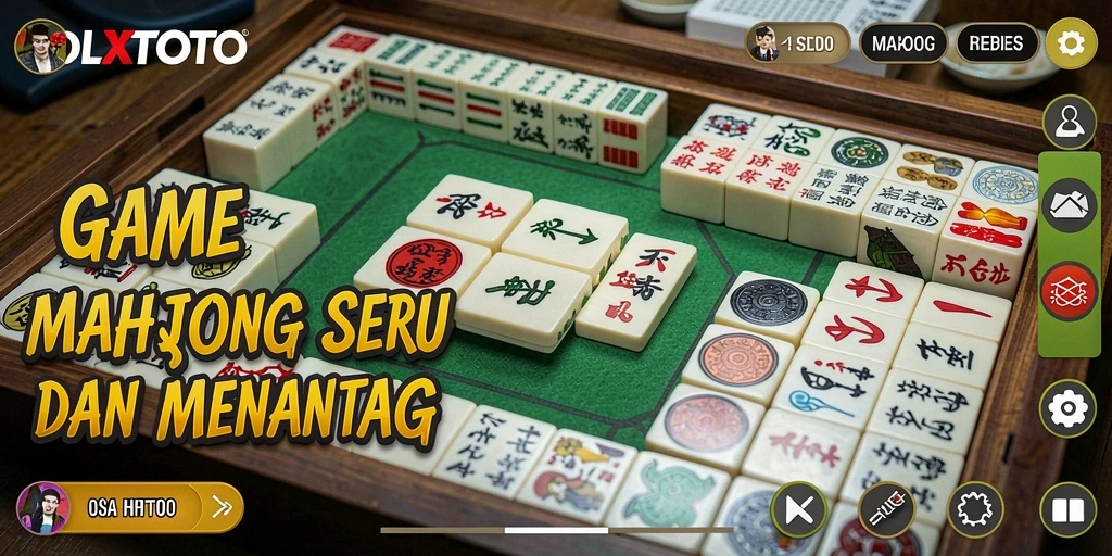 Screenshot OLXTOTO menampilkan gameplay Mahjong yang seru dan penuh tantangan.