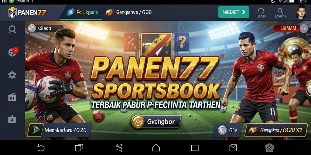 Tampilan gameplay menarik dari aplikasi Sportsbook PANEN77.