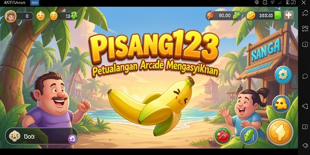 Screenshot utama PISANG123 menampilkan gameplay seru dan penuh tantangan.