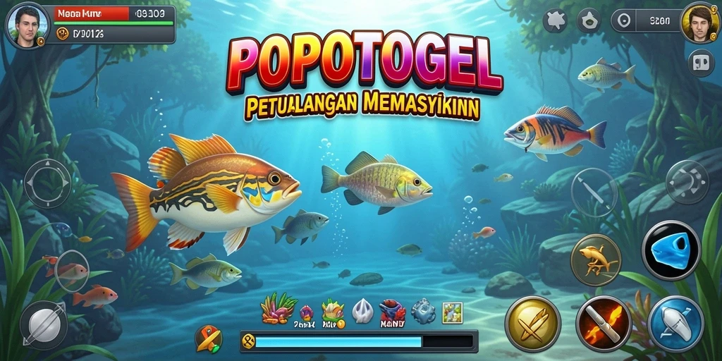Gameplay memancing yang seru di dalam <strong>POPOTOGEL</strong>