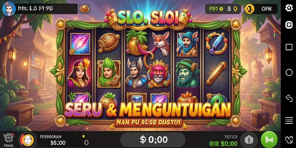 Tampilan gameplay PP7 yang seru dan mendebarkan dalam permainan Slot.