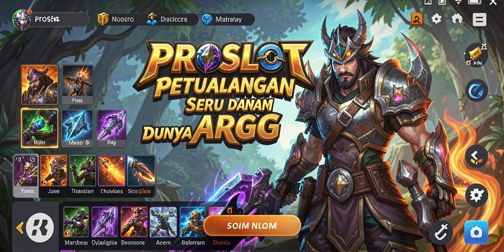 Screenshot PROSLOT menampilkan aksi mendebarkan dalam pertarungan ARPG.
