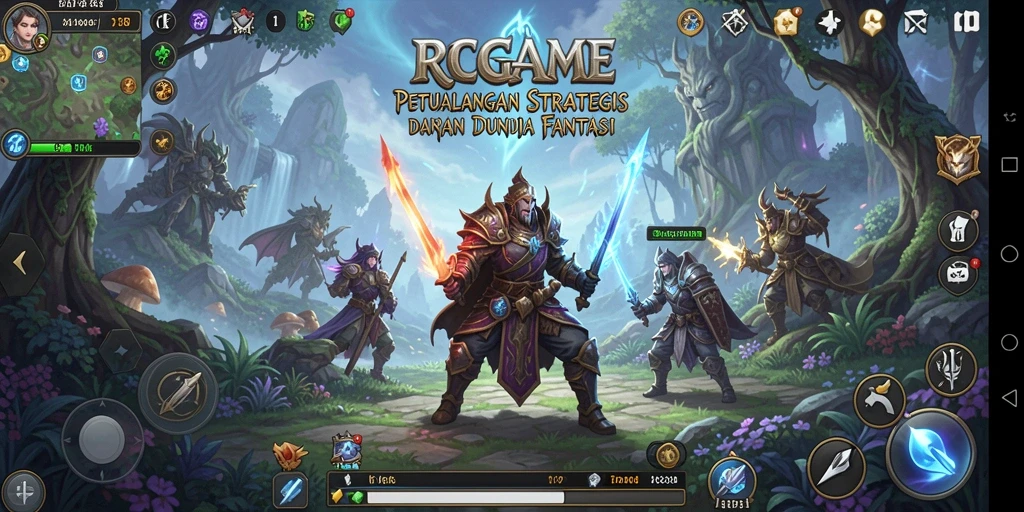Tangkapan layar RPGAME menampilkan aksi pertempuran strategis yang intens.