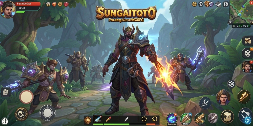 Tangkapan layar SUNGAITOTO yang menampilkan aksi seru di dunia MMORPG.