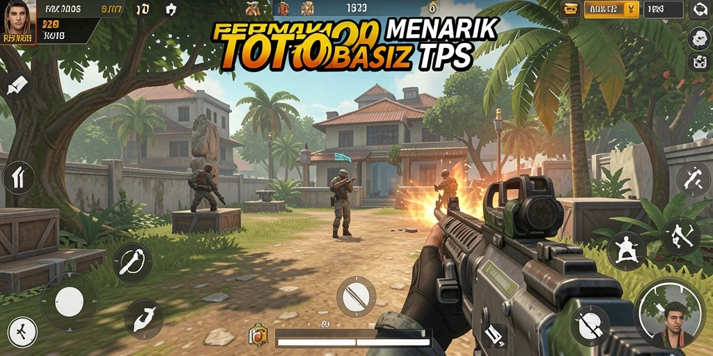 Tampilan menarik dari gameplay TOTO20 yang menunjukkan aksi intens TPS.
