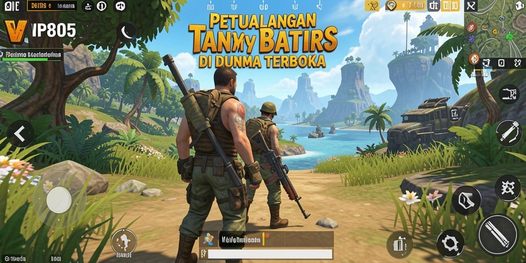 Screenshot menunjukkan petualangan seru di dunia terbuka VIP805.