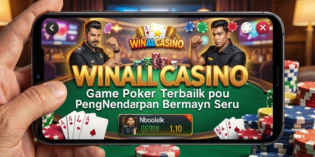 Tampilan gameplay Poker yang menarik dalam WINALLCASINO.