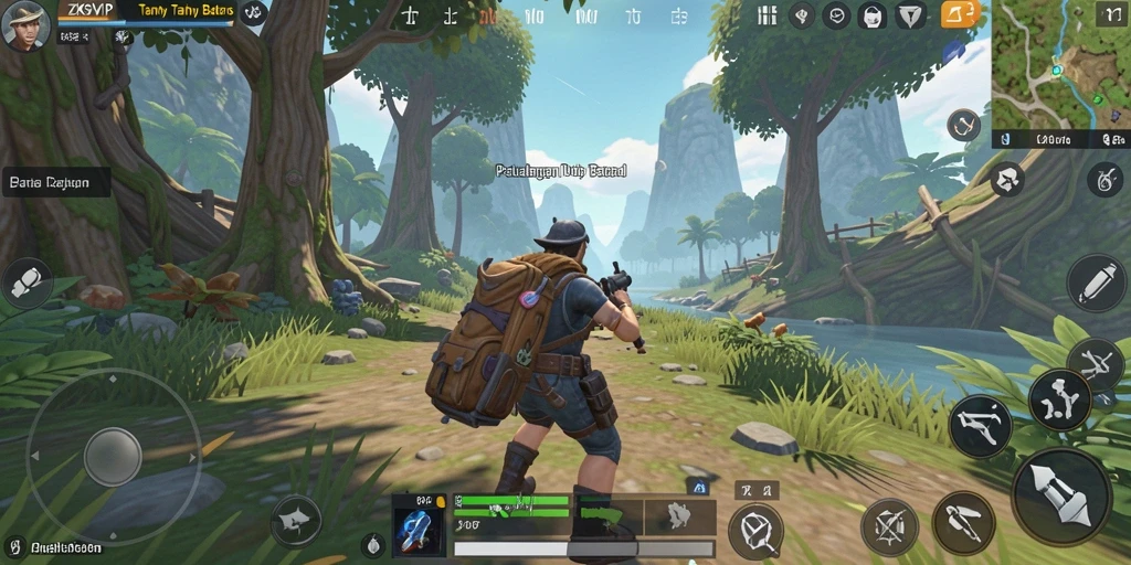 Screenshot gameplay ZK9VIP menampilkan petualangan seru dalam dunia terbuka.