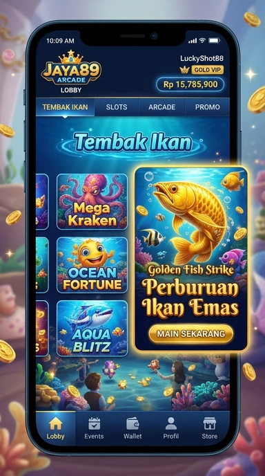 Screenshot tampilan utama aplikasi jaya89.